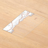 Grijs Roos Gouden Agaat Roze Eerste Heilige Commun Acryl Uitnodigingen (Laagn)