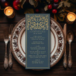 Grijs Royal middeleeuws zwaard bruiloft plat menu<br><div class="desc">Viel je speciale dag met dit Royal Medieval Sword Wedding design. Gold in dit ontwerp is geen echte folie. U kunt dit verder aanpassen door op de "PERSONALIZE"knoop te klikken. Voor meer vragen kunt u contact met ons opnemen op ThePaperieGarden@gmail.com.</div>