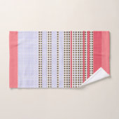 Grijs, roze, bruin, gif bad handdoek (Handdoek)