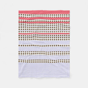 Grijs, roze, bruin, gif fleece deken