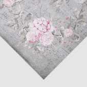 grijs roze floral muziekblad tissuepapier (Detail)