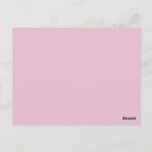 Grijs/Roze gitaar Hart Table Briefkaart (Achterkant)