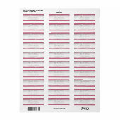 Grijs Roze Glitter Nieuw Delicaat Adres Etiket (Full Sheet)