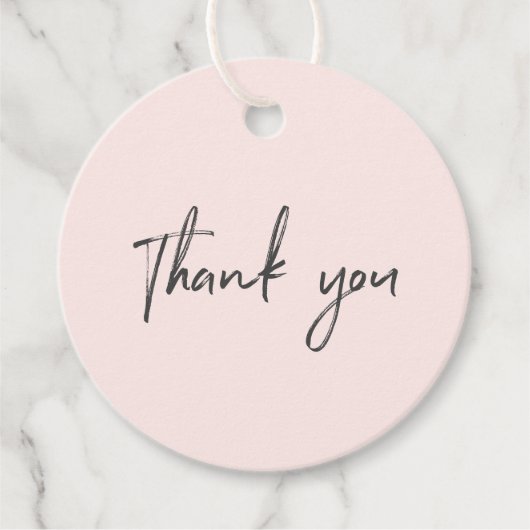 Grijs & Roze Kleine Onderneming Dank u het Label v (Voorkant)