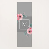 Grijs & Roze Monogram Beste Mam ooit Gepersonalise Yogamat (Achterkant)