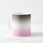 Grijs roze Ombre Koffiemok (Voorkant links)