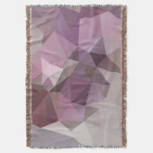 Grijs roze, paars veelhoekpatroon. deken (Voorkant Verticaal)