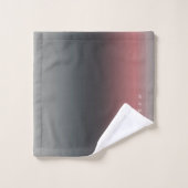 Grijs, roze, zwarte gradiënt, Ombre. Bad Handdoek (Wasdoekje)