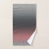 Grijs, roze, zwarte gradiënt, Ombre. Bad Handdoek (Handdoek)