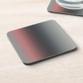 Grijs, roze, zwarte gradiënt, Ombre. Bier Onderzetter (Linkerzijde)