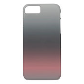 Grijs, roze, zwarte gradiënt, Ombre. Case-Mate iPhone Case (Achterkant)