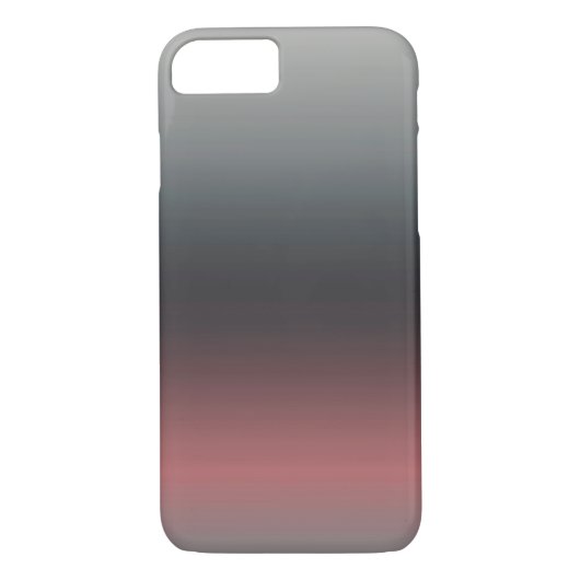 Grijs, roze, zwarte gradiënt, Ombre. Case-Mate iPhone Case (Achterkant)