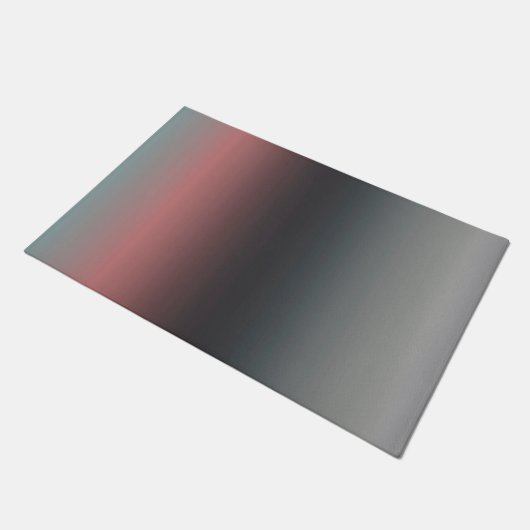 Grijs, roze, zwarte gradiënt, Ombre. Deurmat (Schuin)