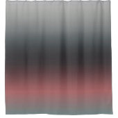 Grijs, roze, zwarte gradiënt, Ombre. Douchegordijn (Voorkant)