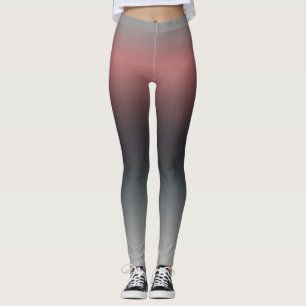 Grijs, roze, zwarte gradiënt, Ombre. Leggings