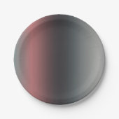 Grijs, roze, zwarte gradiënt, Ombre. Papieren Bordje (Voorkant)