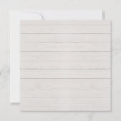 Grijs rustiek hout Eucalyptusblad waterverf Kaart (Achterkant)