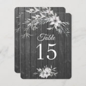 Grijs rustig. Bindhout Tafelnummers (Voorkant / Achterkant)