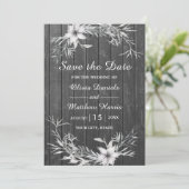 Grijs rustig. Bindhouten schuur Sla de datum op Kaart (Staand voorkant)