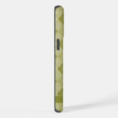  Grijs Salie Olijfgroen Argyle Patroon iPhone Hoesje (Rechterkant)