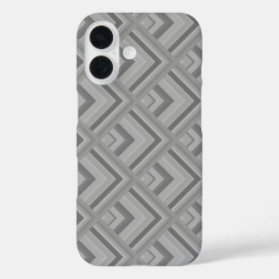 Grijs schaal patroon iPhone 16 hoesje