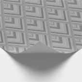 grijs schaalpatroon cadeaupapier (Hoek)