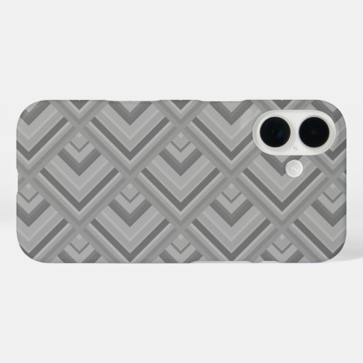 grijs schaalpatroon Case-Mate iPhone case (Achterkant (horizontaal))