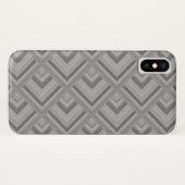 grijs schaalpatroon Case-Mate iPhone case (Achterkant (horizontaal))