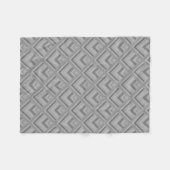 grijs schaalpatroon fleece deken (Voorkant (Horizontaal))