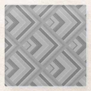 grijs schaalpatroon glazen onderzetter