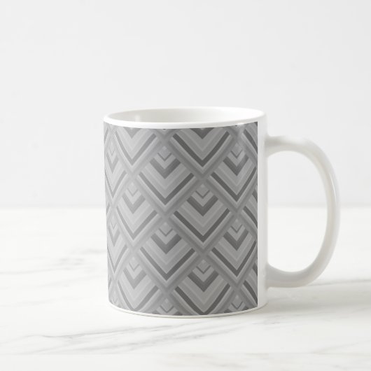 grijs schaalpatroon koffiemok (Rechts)