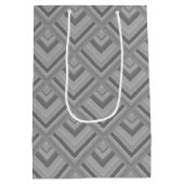 grijs schaalpatroon medium cadeauzakje (Achterkant)