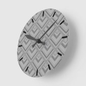 grijs schaalpatroon ronde klok (Hoek)