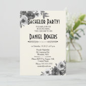 Grijs Schakeringen van Herfst Bloemige Verlofsfees Kaart (Staand voorkant)