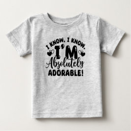 Grijs Schattig Baby T-shirt
