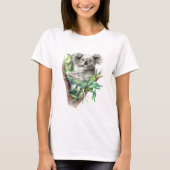 Grijs schattig koala t-shirt (Voorkant)