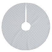Grijs Schattige Polka Dots Kerstboom Rok (Voorkant)