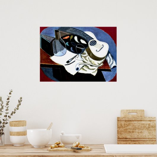 Grijs - Schilderstafel; Juan Gris schilderij Poster (Keuken)