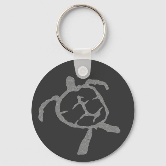 grijs schildpad sleutelhanger (Voorkant)