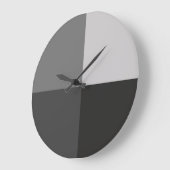 Grijs schoppen moderne geometrische wandklok (Hoek)