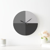 Grijs schoppen moderne geometrische wandklok (Huis)