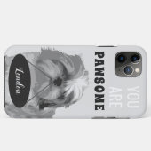 Grijs Shih Tzu iPhone 11 Pro Max Hoesje (Achterkant (horizontaal))