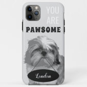 Grijs Shih Tzu iPhone 11 Pro Max Hoesje (Achterkant)