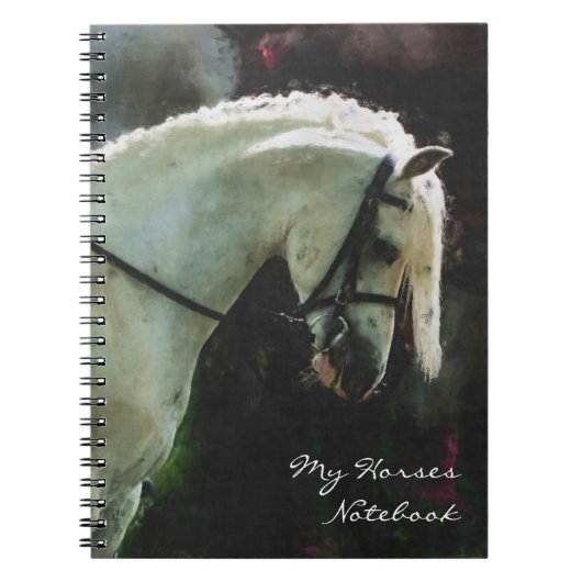 Grijs show pony notitieboek (Voorkant)