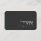 Grijs Sinaasappel Modern afgerond standaard Visite Visitekaartje (Achterkant)