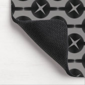 Grijs Soms Circles Mousepad Muismat (Hoek)