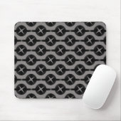 Grijs Soms Circles Mousepad Muismat (Met muis)