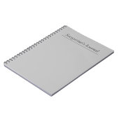 grijs Songwriter's Journal Notitieboek (Linkerzijde)