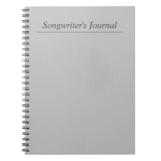 grijs Songwriter's Journal Notitieboek