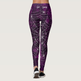 Grijs spinnenweb leggings